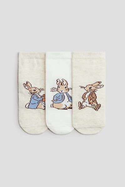 Lot de 3 paires chaussettes à motif