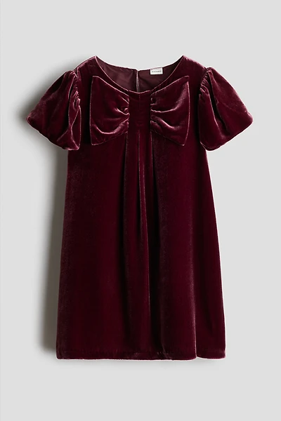 Silk-Blend Velvet Dress