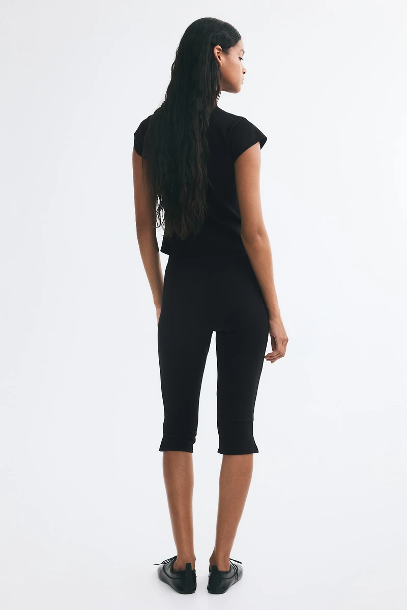 Pantalon Capri en jersey point de Rome