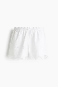 Eyelet-Embroidered Shorts