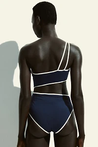 Padded-Cup Cutout Swimsuit