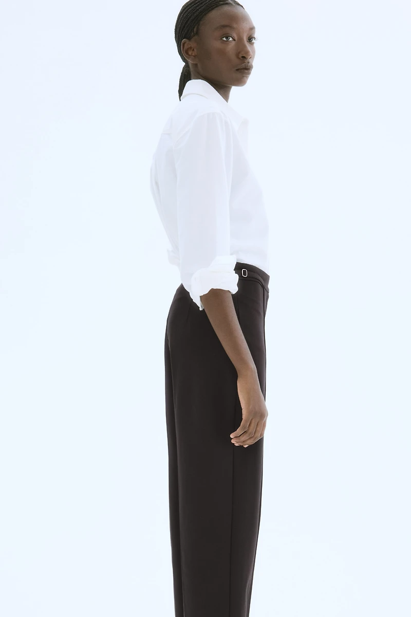 Strap-Detail Pants