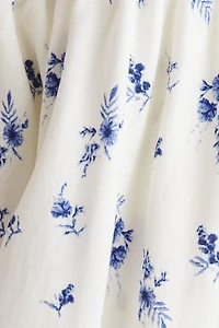 Robe d'allaitement MAMA à manches bouffantes