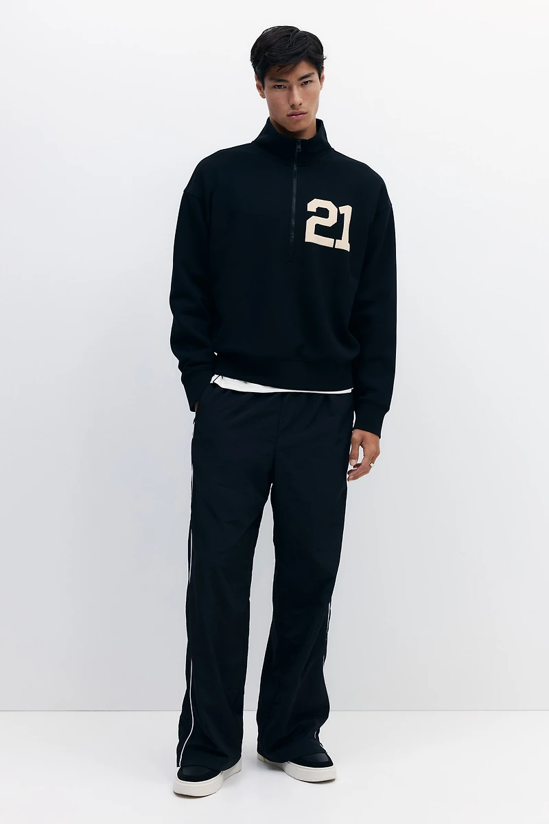 Chandail ample avec fermeture éclair