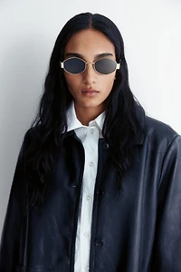 Lunettes de soleil hexagonales