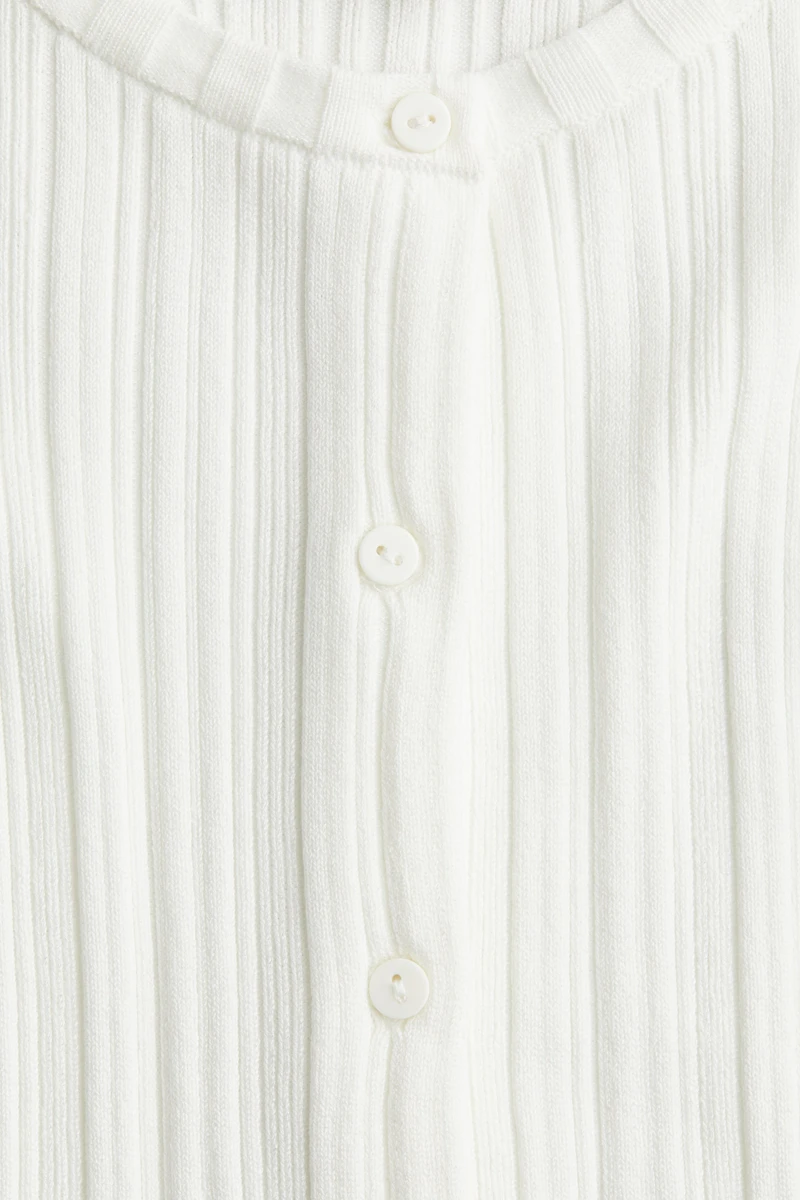 Rib-Knit Cardigan