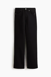 Jean taille haute jambes semi-évasées