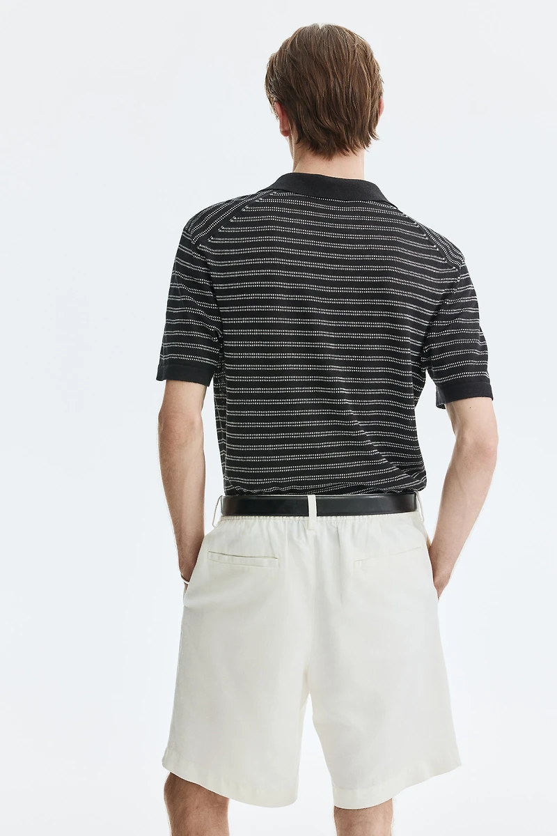 Short décontracté en lin mélangé