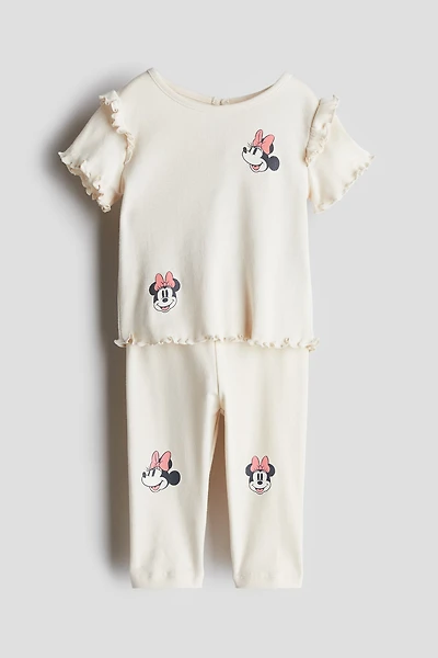 Ensemble imprimé 2 pièces en coton
