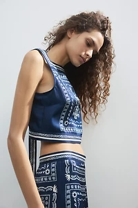 Printed Crop Top