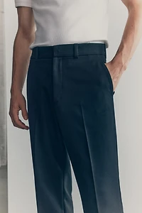 Pantalon coupe bottillon en laine mélangée