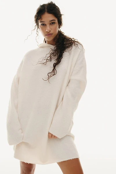 Hooded Wool-Blend Dress