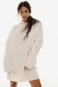 Hooded Wool-Blend Dress