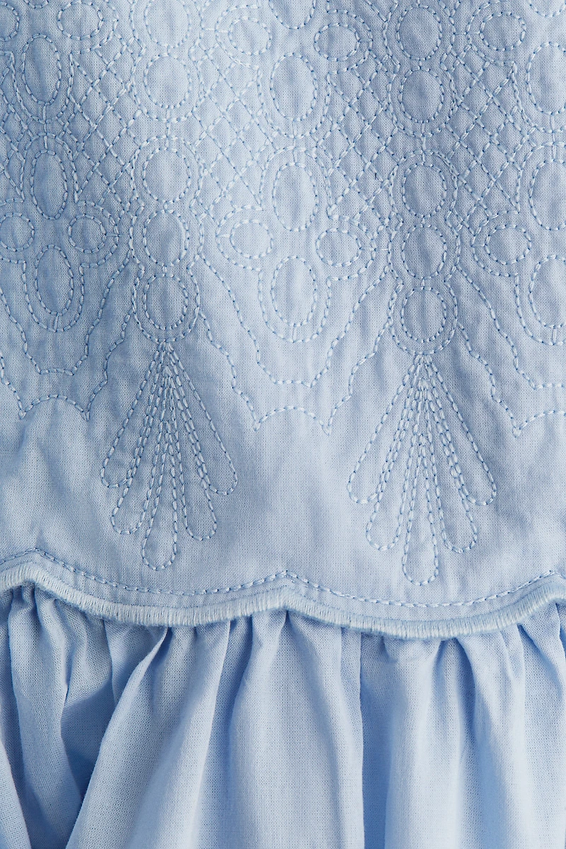 Embroidered-Detail Dress