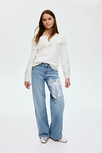 Jean large décontracté