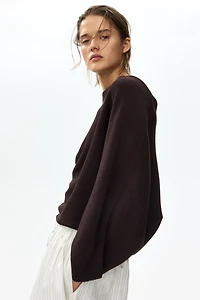 Batwing-Sleeved Sweater