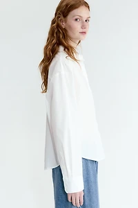 Chemise ample en popeline