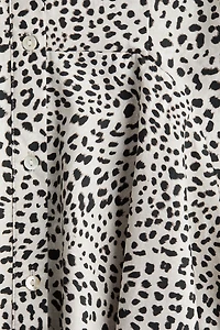 Button-Front Cotton Dress