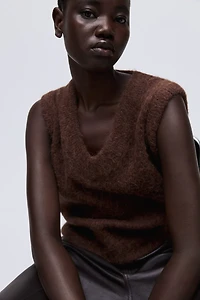 Alpaca-Blend Sweater Vest