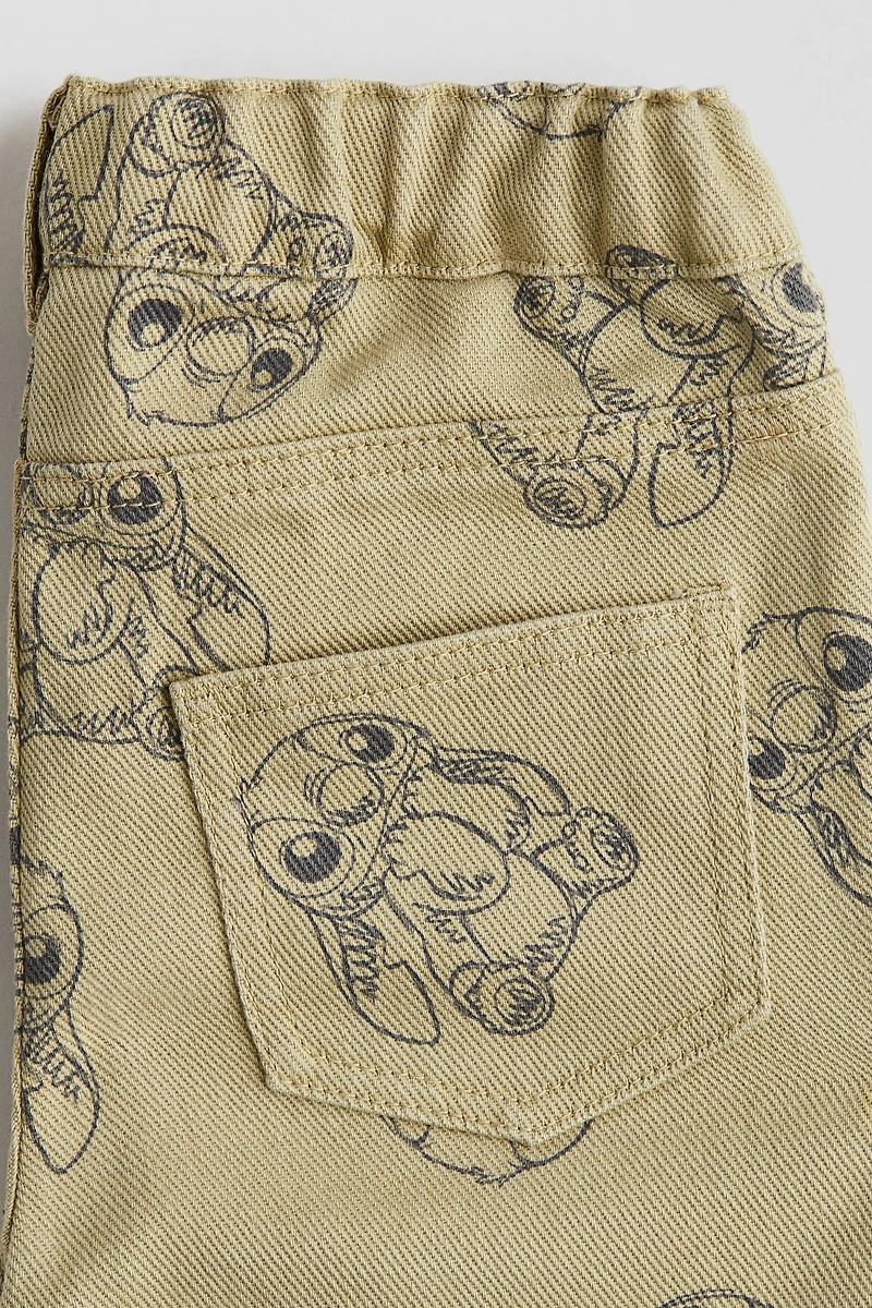 Printed Twill Pants