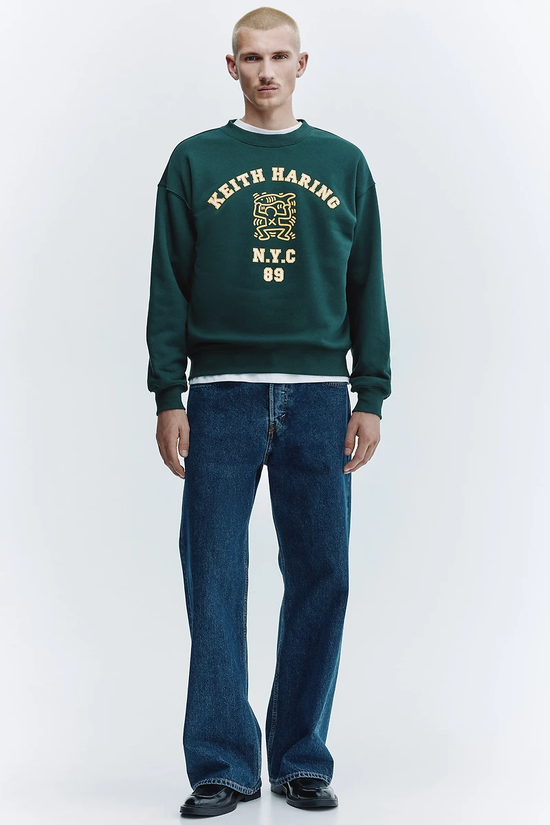 Oversized Printed Sweatshirt