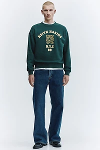 Oversized Printed Sweatshirt