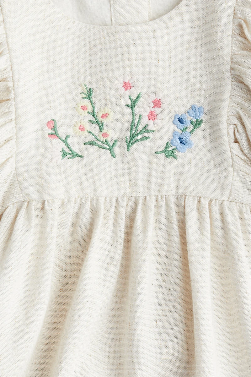 Linen-blend Dress