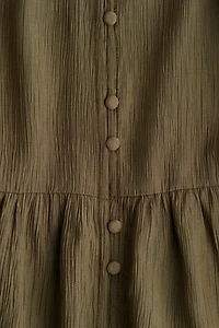 Crinkled Tunic Dress