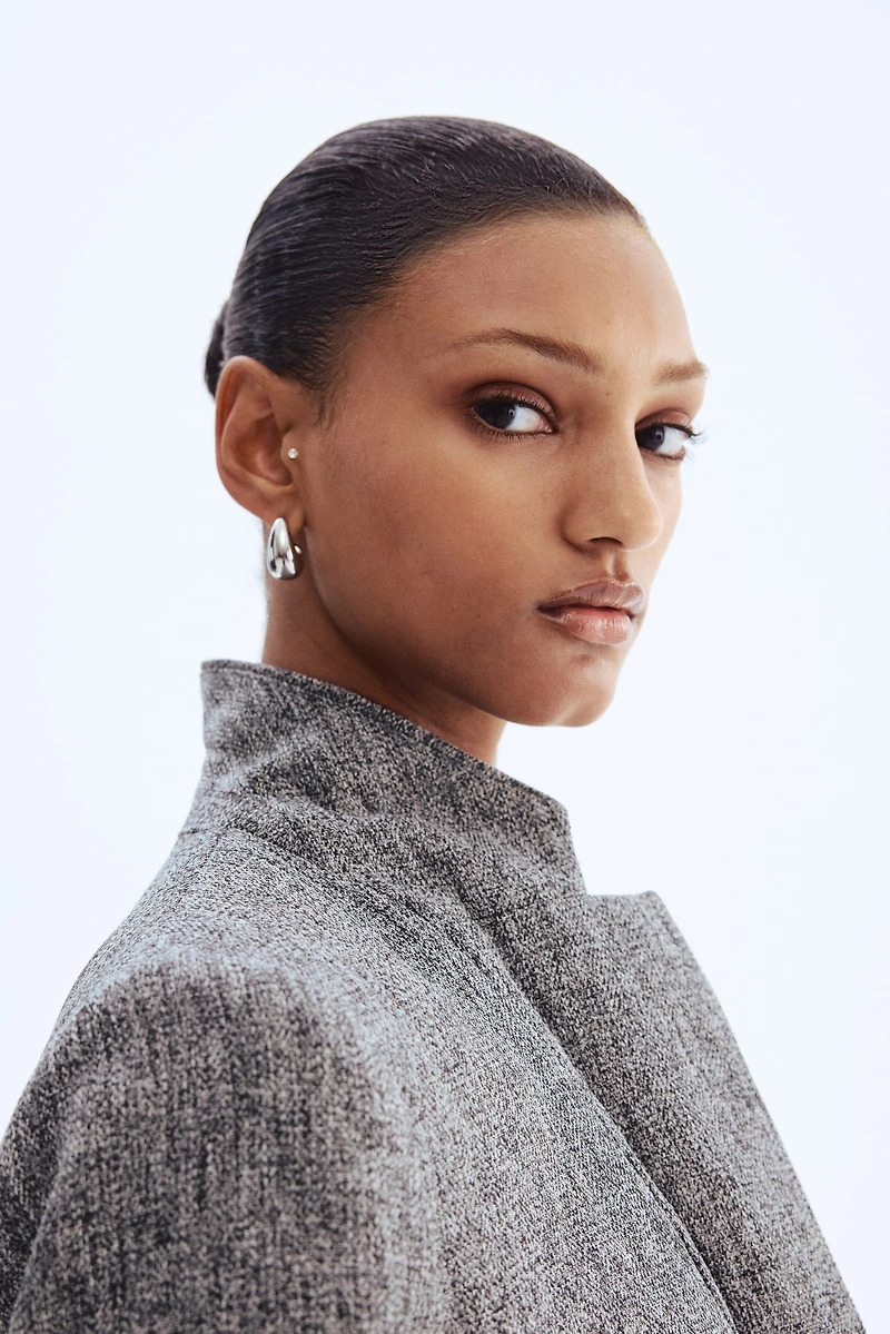 Gathered-Sleeve Jacket