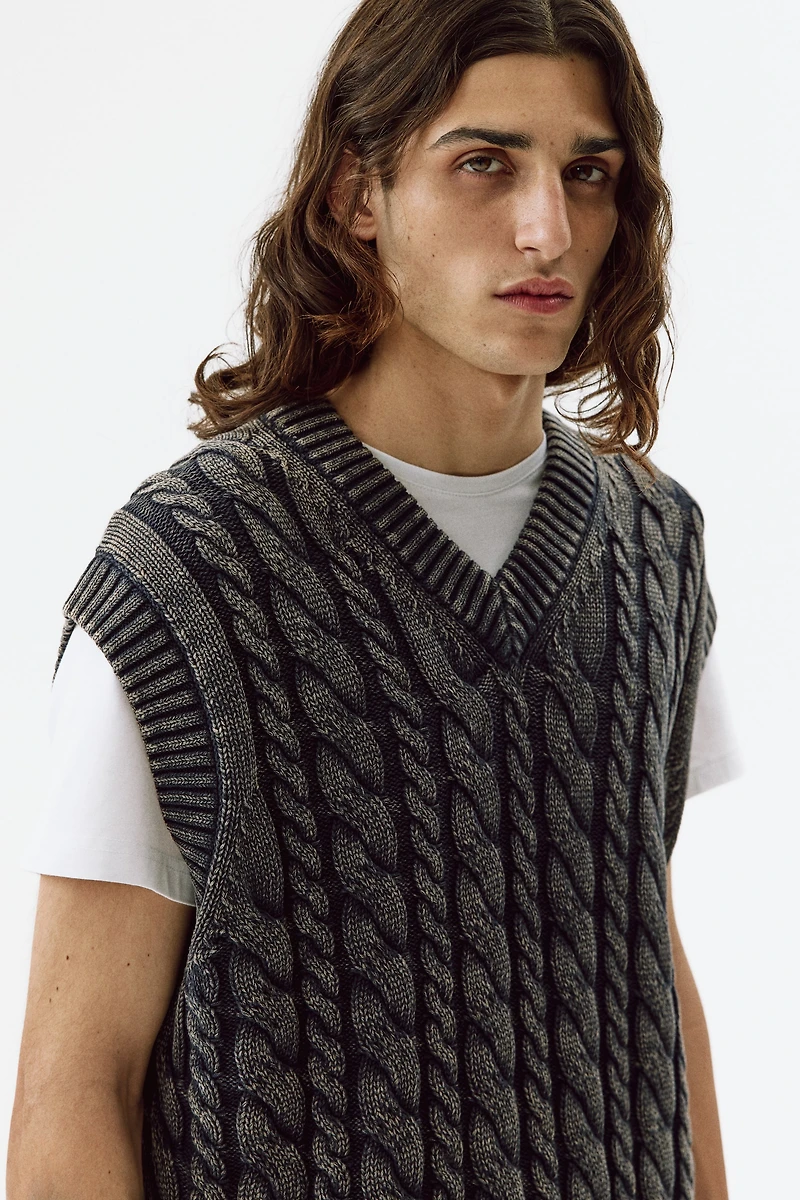 Relaxed-Fit Cotton Sweater Vest