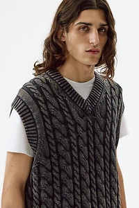 Relaxed-Fit Cotton Sweater Vest