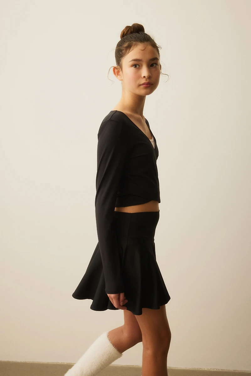 Wrap-Front Sports Top with SoftMove™