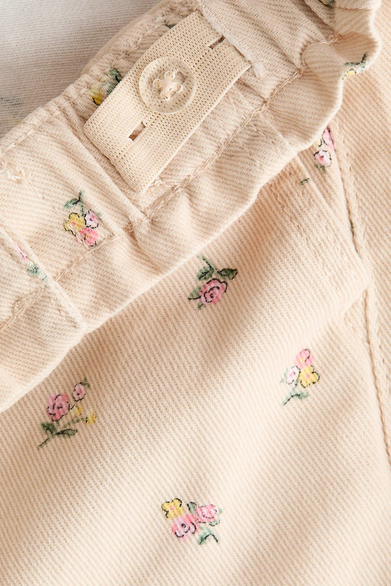 Daisy Wide Leg Paper-Bag Jeans