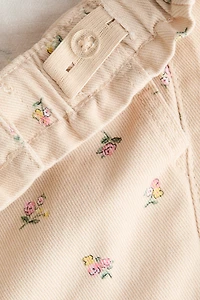 Daisy Wide Leg Paper-Bag Jeans