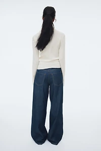 Ribbed Mock Turtleneck Top