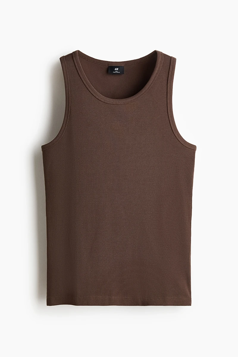 Camisole côtelée près du corps