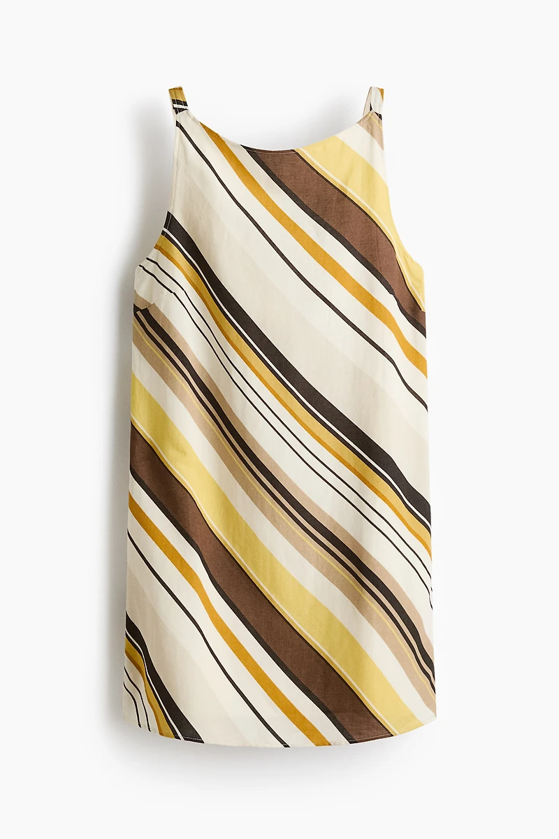 Sleeveless Linen-Blend Dress