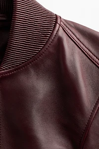 Blouson d'aviateur en cuir