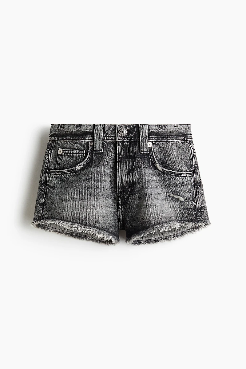 Frayed Denim Shorts