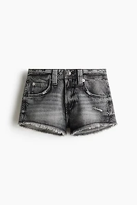 Frayed Denim Shorts