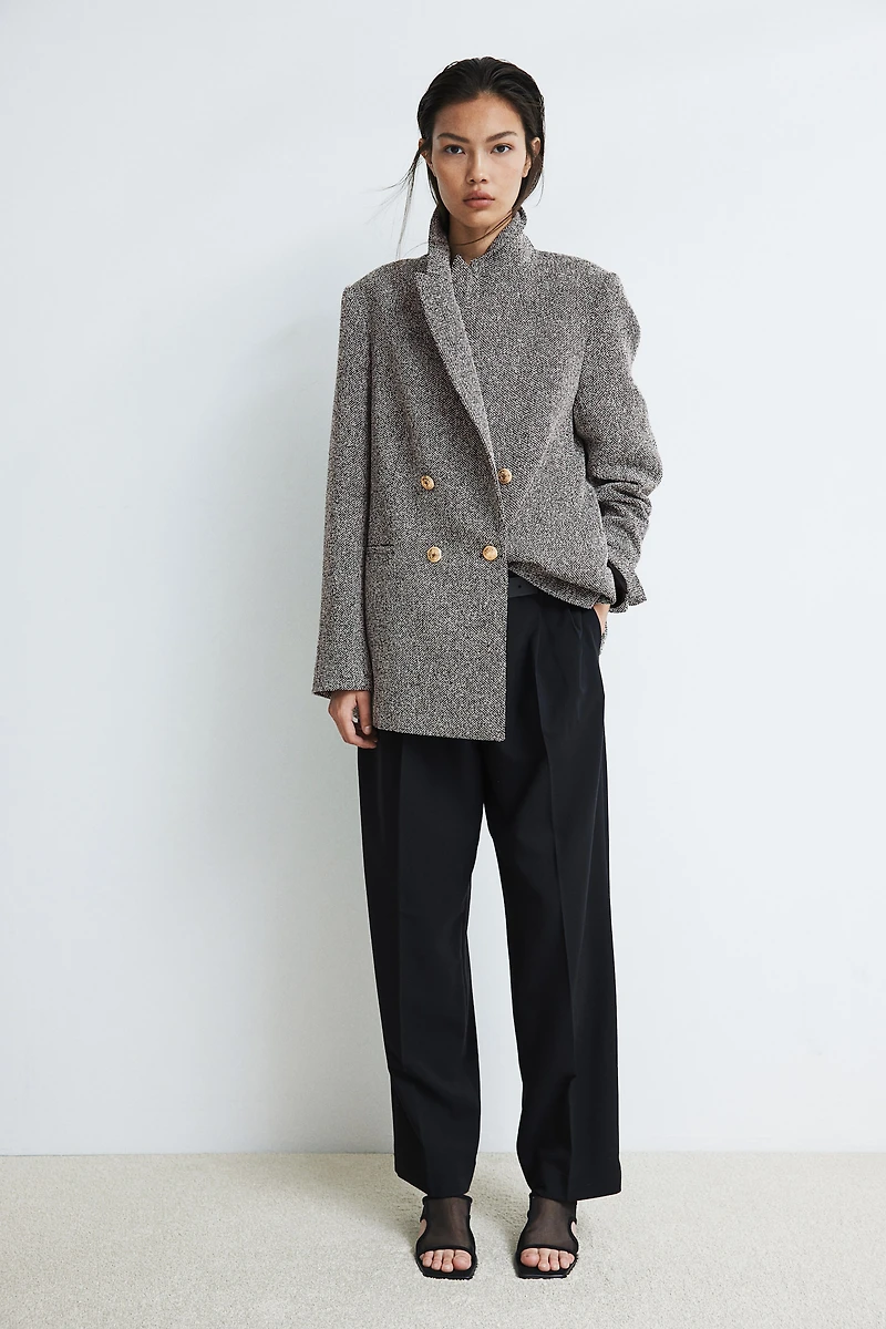 Blazer en tissu texturé