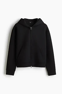 Loose-Fit Scuba Hooded Jacket
