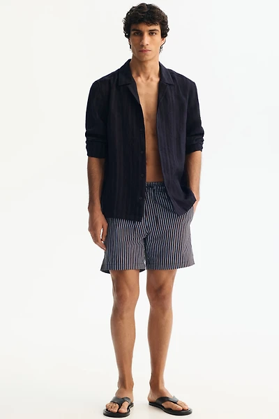 Seersucker Swim Shorts