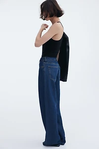 Jean ample à la taille haute