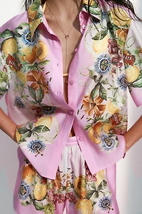 Short imprimé avec taille élastique