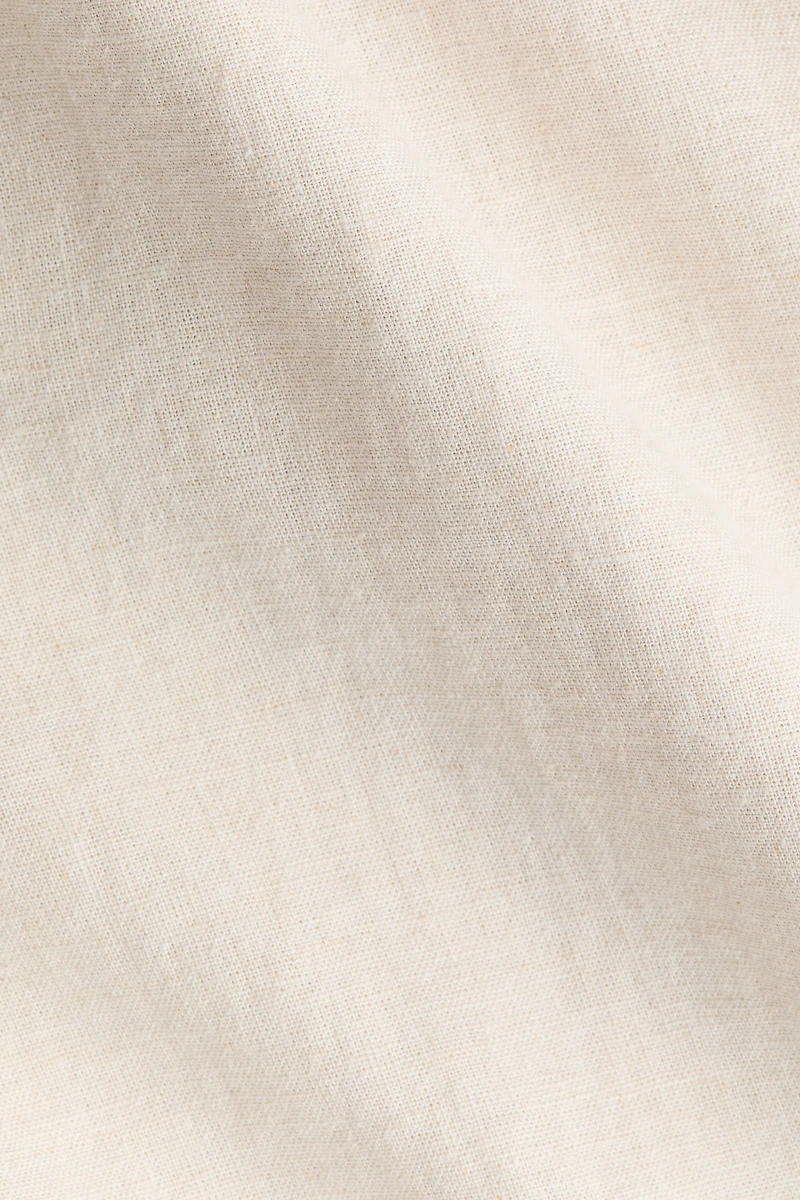 Oversized Linen-Blend Shirt