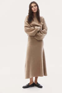 Jupe évasée en tricot