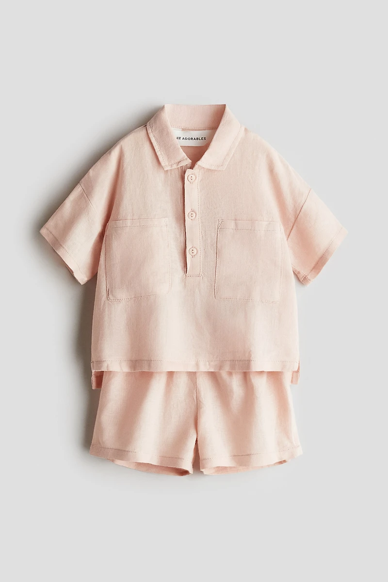 2-Piece Linen-Blend Set