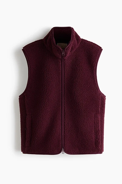 Loose-Fit Teddy Fleece Sports Vest