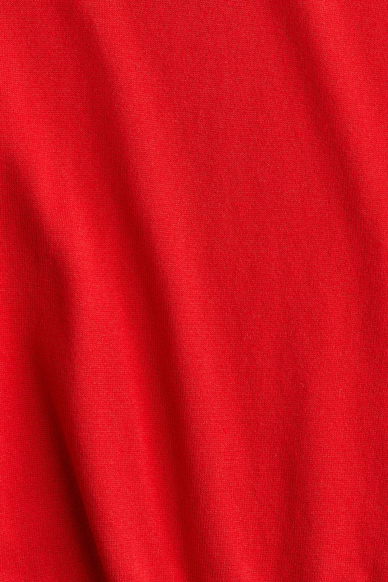 Fine-Knit Turtleneck Top